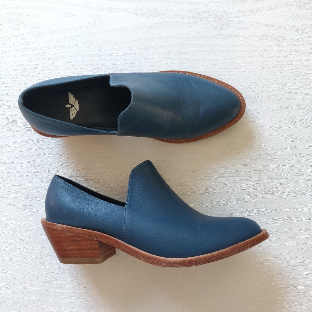 Fortress of Inca Madeline leather shoes blue